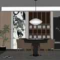 Modern Chess Room 3d model