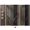 Modern Wall Hanging Decor With Metal Stone Accents For Home Interior Design