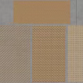 Home Decor Wooden Grille Panels With Four Different Textures On Gray Background