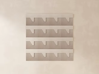 Modern carved plaster line carved components 3d model
