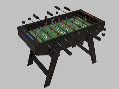 Foosball Table Entertainment Appliance With Player Rods And Sturdy Design For Home 3d model