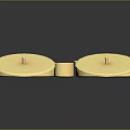 Decorative Golden Lidded Spice Containers With Various Colorful Spices And Small Spoons