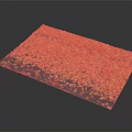 Wood And Stone Composite Panel With Orange Green Granular Surface Pattern 3d model