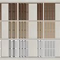 shutter door multiple folding door sliding door 3d model