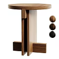 Wooden Tea Table And Chairs With Round Top Unique Structure And Wooden Balls