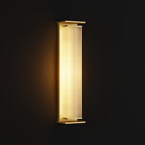 Long strip wall lamp brass 2020 3d model