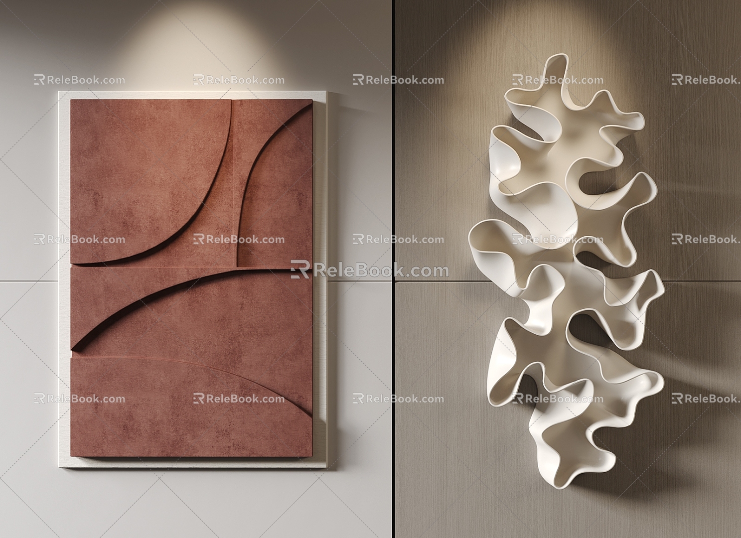 Modern wall decoration three-dimensional wall decoration 3d model