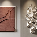 Modern wall decoration three-dimensional wall decoration 3d model