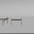 Modern Minimalist Side Tables With White Marble Top And Gold Metal Frame Design
