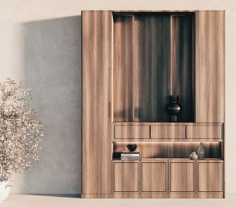 Modern Decorative Cabinet 3d model