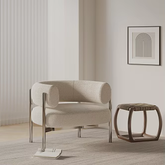 modern leisure chair 3d model