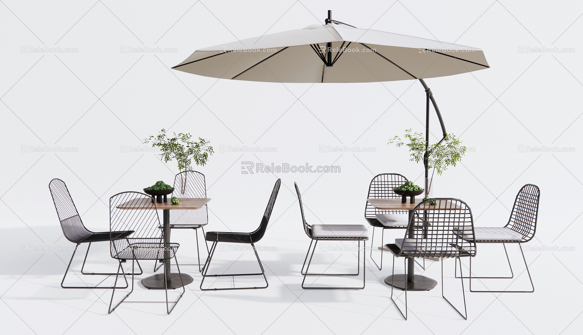 Modern outdoor tables and chairs model