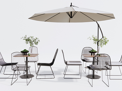 Modern outdoor tables and chairs model