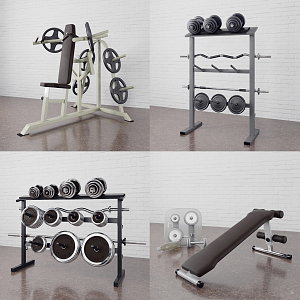 Modern Fitness Equipment Fitness 3d model