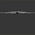U.S. Air Force Transport Aircraft BO Tail Number Deploying Multiple Missiles Aerial