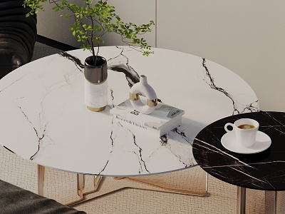 Modern coffee table model