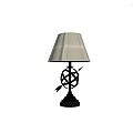 Elegant Gold Table Lamp With White Pleated Shade And Orb Arrow Design