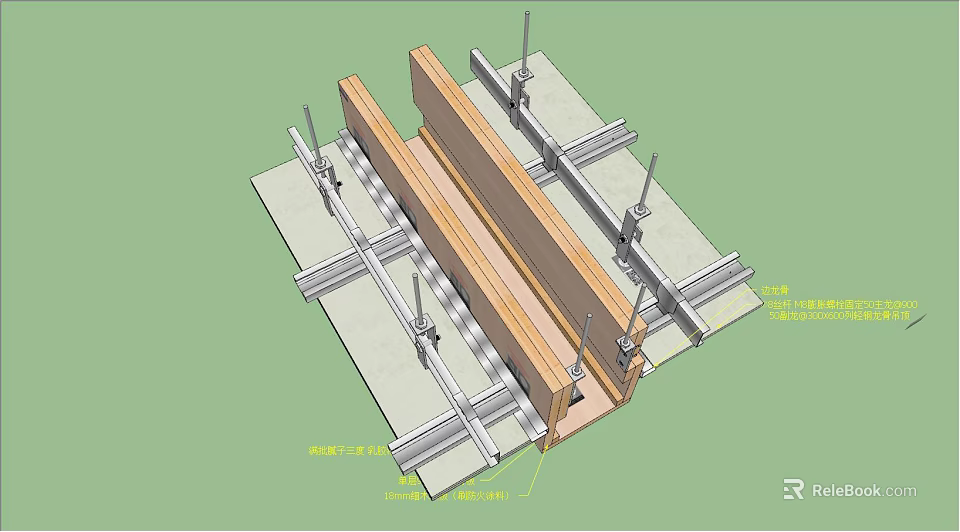 Durable Hardware Tools For Structural Installation With Metal Beams And Secure Connectors 3d model 