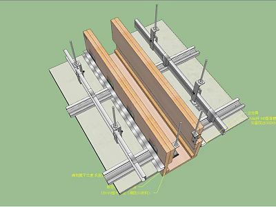 Durable Hardware Tools For Structural Installation With Metal Beams And Secure Connectors 3d model