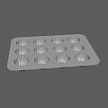 12 Cavity Flower Shaped Aluminum Baking Pan For Homemade Pastry Dessert