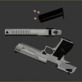 pistol semi-automatic pistol automatic pistol modern weapon hot weapon hot weapon gun military 3d model