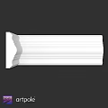 White Architectural Cornice Molding With Smooth Layered Design For Interior Decoration