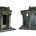 Old Dilapidated Rural Self Built House With Traditional Exterior And Weathered Walls