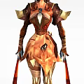 Tech Exhibition Hall Displaying Futuristic Character Exhibit With Metallic Leather Costume And Shoulder Details