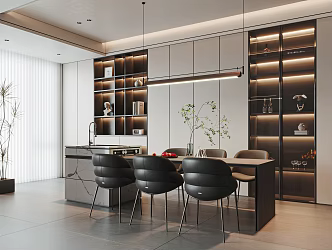 Modern Restaurant 3d model