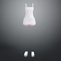 Stylish White Tank Top and Comfortable White Shoes for Casual Daily Wear