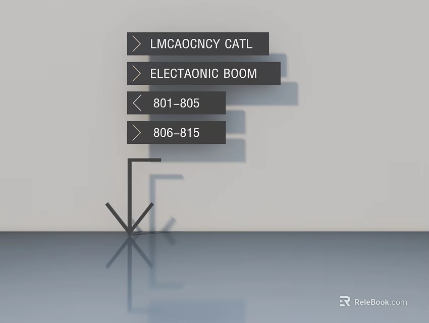 Electronic Swing Door with Model 801 to 905 and 806 to 815 Design Features 3d model 