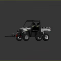 Industrial Equipment Utility UTV with Towing Fork Cargo Bed and Off Road Wheels for Operations