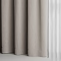 Elegant Modern Gray And White Double Layer Curtains For Home Interior Design 3d model