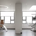 Modern Hospital Outpatient Clinic Interior With Bright Windows Dental Equipment Work Desk And Chair