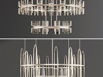 Modern chandelier combination model