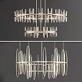 Modern chandelier combination 3d model