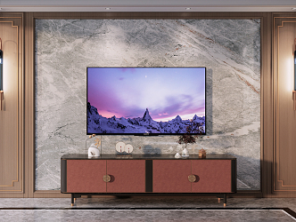 New Chinese TV Cabinet 3d model