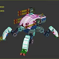Mech Warrior Mech Soldier Machine Battlearm Mechanical Battlearm Machine Fighter Robot 3d model