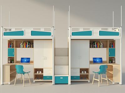 Modern Bed-up Dormitory Bed model