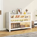 Modern Tall Large Capacity Shoe Cabinet With Clear Doors For Entryway Shoe Storage