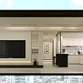 Modern Minimalist Open Plan Living And Dining Room With Bright Clean Home Interior Design
