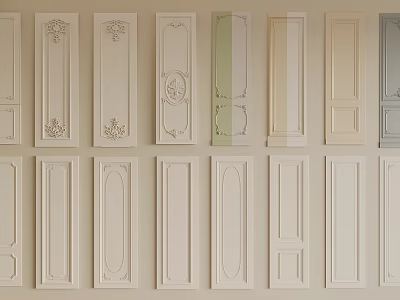 Decorative Wall Panels With Various Designs Different Styles And Color Options For Home Decor 3d model