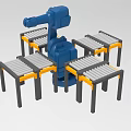 Industrial assembly line automatic assembly line belt line automatic transmission line 1561 3d model