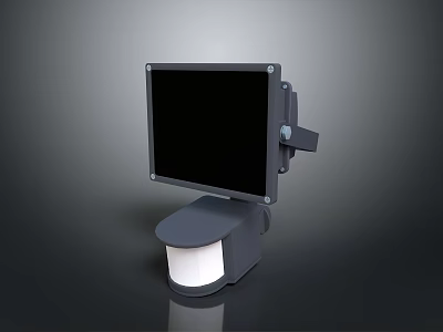 Modern Lighting Combination With Square Panel And Wall Mounted Fixture Design 3d model