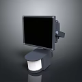 Modern Lighting Combination With Square Panel And Wall Mounted Fixture Design 3d model