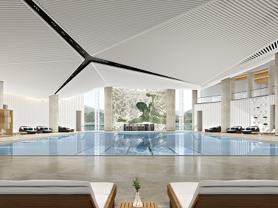 modern swimming pool model