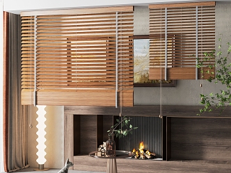 New Chinese-style Venetian Blinds 3d model