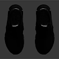 Adidas Black Athletic Shoes With Textured Upper And Lace Up Design