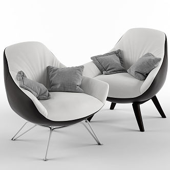 Modern Sofa Chair Leisure Chair 3d model