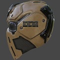 Ronin Ballistic Skull Mask 3d model